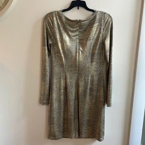 Gorgeous dull gold dress.